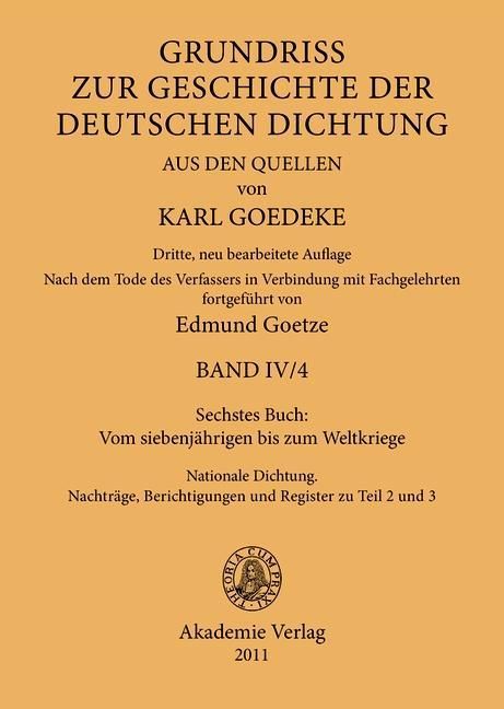 Produktbild: Sechstes Buch: Vom siebenj&auml;hrigen bis zum Weltkriege