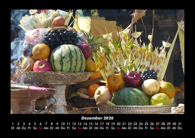 Produktbild: Obstkalender 2026 Fotokalender DIN A3