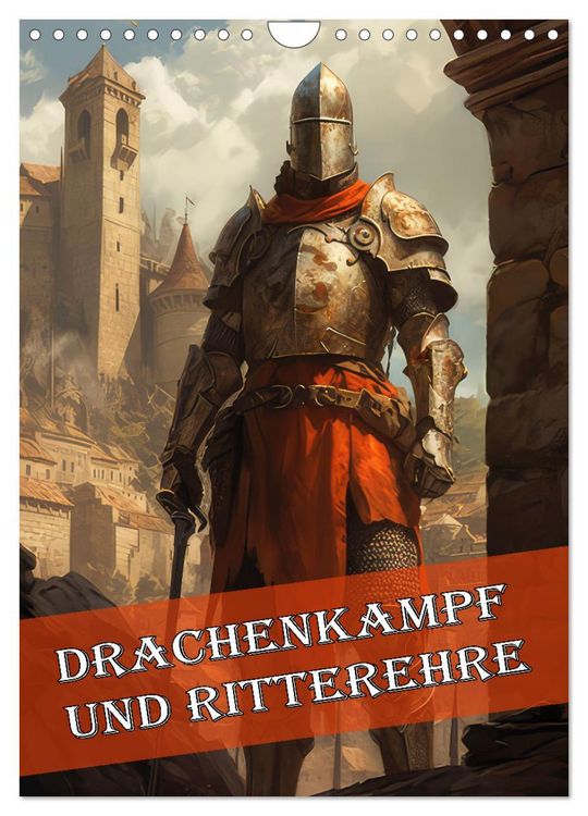 Produktbild: Drachenkampf und Ritterehre (Wandkalender 2026 DIN A4 hoch), CALVENDO Monatskalender