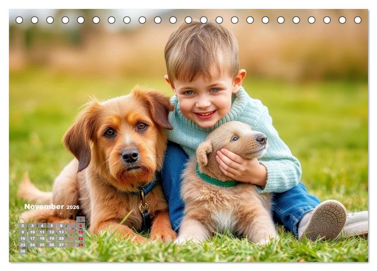 Produktbild: Beste Freunde f&uuml;rs Leben (Tischkalender 2026 DIN A5 quer), CALVENDO Monatskalender