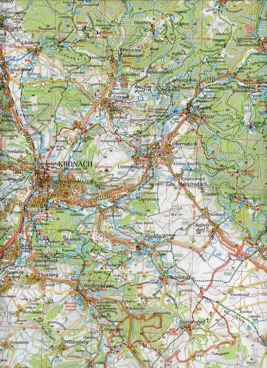 Produktbild: Naturpark Frankenwald 1 : 50 000. Fritsch Wanderkarte
