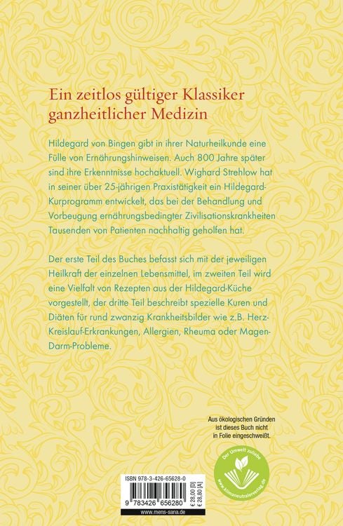 Produktbild: Die Ern&auml;hrungstherapie der Hildegard von Bingen