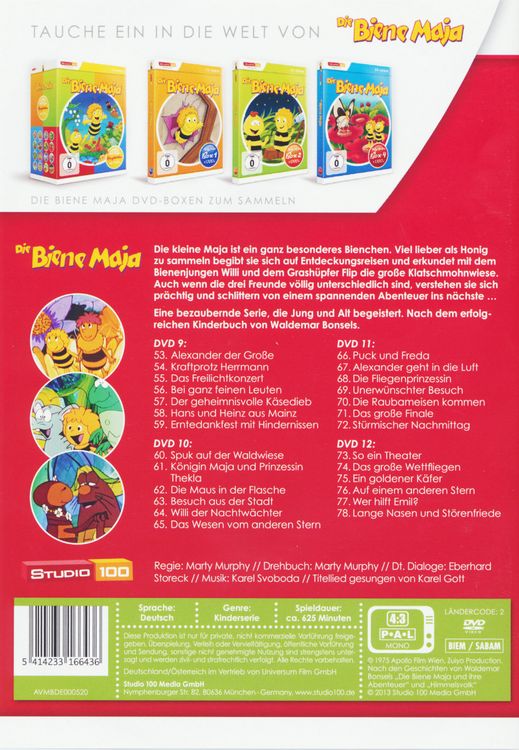 Produktbild: Die Biene Maja Box 3