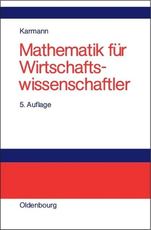 Produktbild: Mathematik f&uuml;r Wirtschaftswissenschaftler