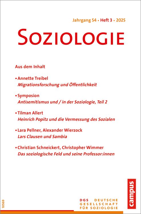 Produktbild: Soziologie 3/2025