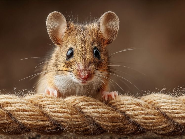 Produktbild: CALVENDO Puzzle S&uuml;&szlig;e Maus auf Seil | 1000 Teile Lege-Gr&ouml;&szlig;e 64x48cm Foto-Puzzle f&uuml;r gl&uuml;ckliche Stunden
