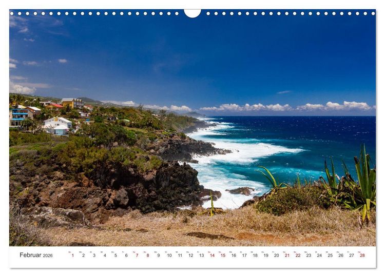 Produktbild: &Icirc;le de la R&eacute;union - Das franz&ouml;sische Paradies im Indischen Ozean (Wandkalender 2026 DIN A3 quer), CALVENDO Monatskalender