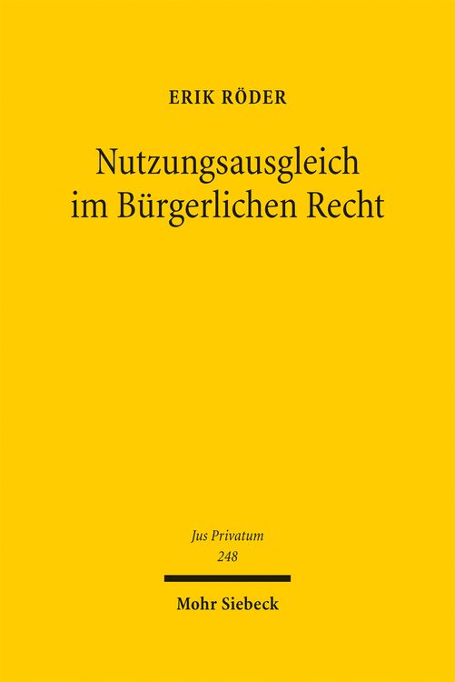 Produktbild: Nutzungsausgleich im B&uuml;rgerlichen Recht