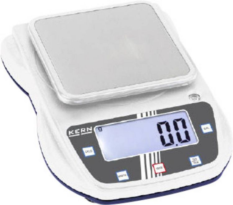 Produktbild: Kern EHA 3000-1 Schulwaage W&auml;gebereich (max.) 3 kg Ablesbarkeit 0.1 g &uuml;ber Steckernetzteil Grauwei&szlig;, Kobaltblau