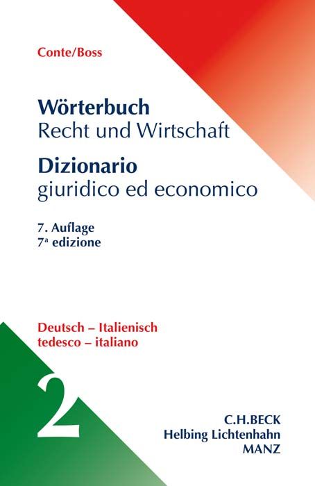 Produktbild: W&ouml;rterbuch Recht und Wirtschaft Band 2: Deutsch - Italienisch
