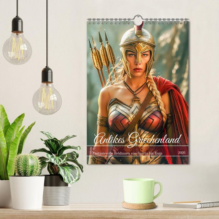 Produktbild: Antikes Griechenland - Fantasievolle Heldinnen von Sparta bis Troja (Wandkalender 2026 DIN A4 hoch), CALVENDO Monatskalender