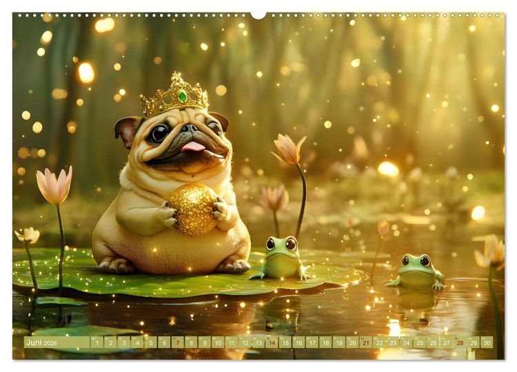 Produktbild: Pfoten Magie (Wandkalender 2026 DIN A2 quer), CALVENDO Monatskalender