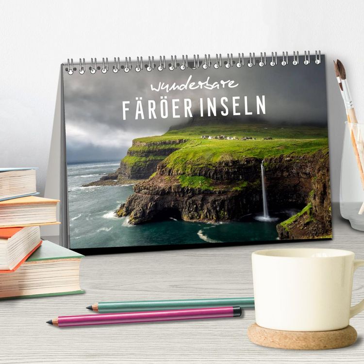 Produktbild: Wunderbare F&auml;r&ouml;er Inseln (Tischkalender 2026 DIN A5 quer), CALVENDO Monatskalender
