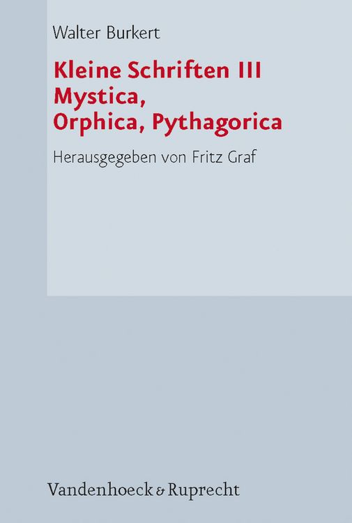 Produktbild: Kleine Schriften III