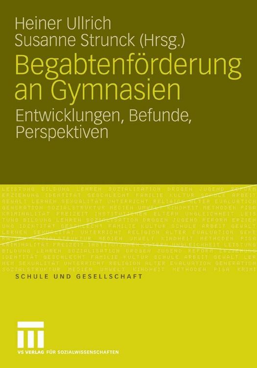 Produktbild: Begabtenf&ouml;rderung an Gymnasien