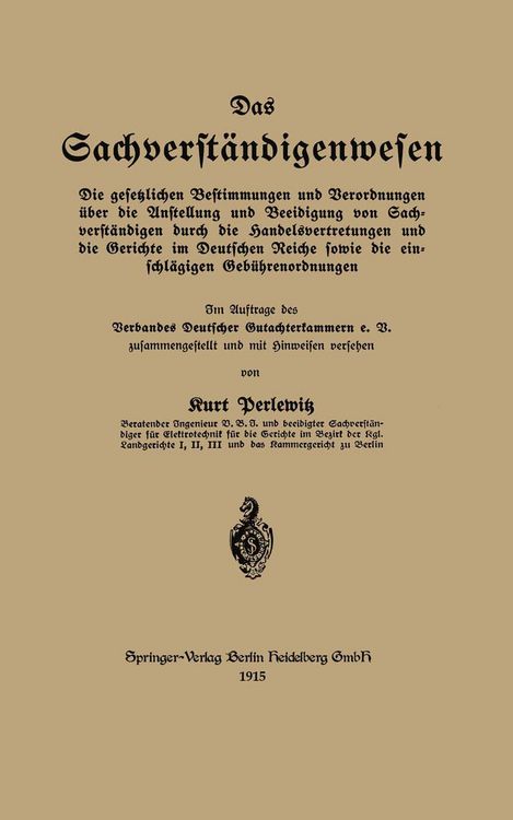 Produktbild: Das Sachverst&auml;ndigenwesen