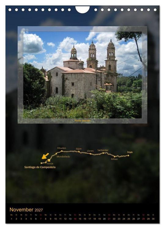 Produktbild: Camino del Norte (Wandkalender 2027 DIN A4 hoch), CALVENDO Monatskalender