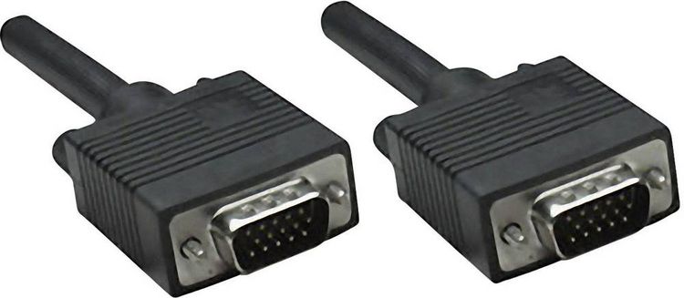 Produktbild: IC INTRACOM - Manhattan VGA Monitor Cable, 1.8m, Black, Male to Male, HD15, Cable of higher SVGA Specification (fully co