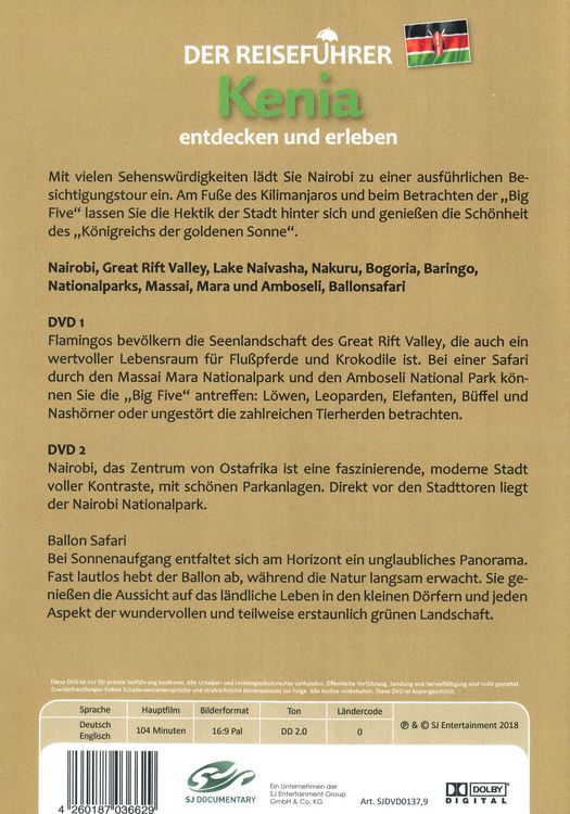 Produktbild: Kenia - Der Reisef&uuml;hrer [2 DVDs]