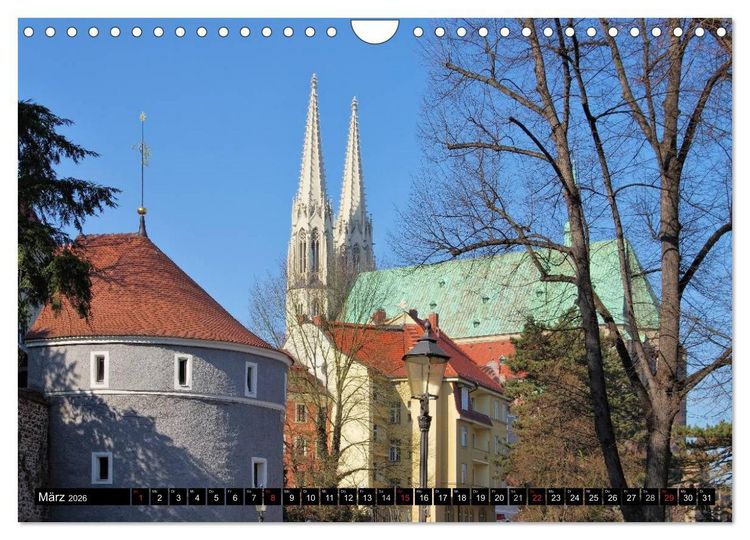 Produktbild: G&ouml;rlitz - Die Perle Niederschlesiens (Wandkalender 2026 DIN A4 quer), CALVENDO Monatskalender