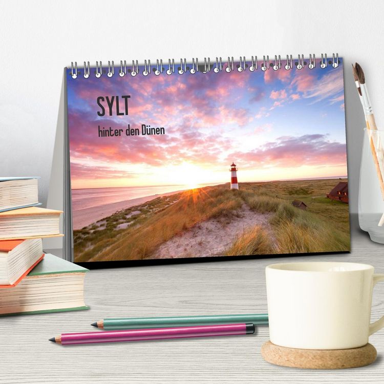 Produktbild: SYLT hinter den D&uuml;nen (Tischkalender 2026 DIN A5 quer), CALVENDO Monatskalender