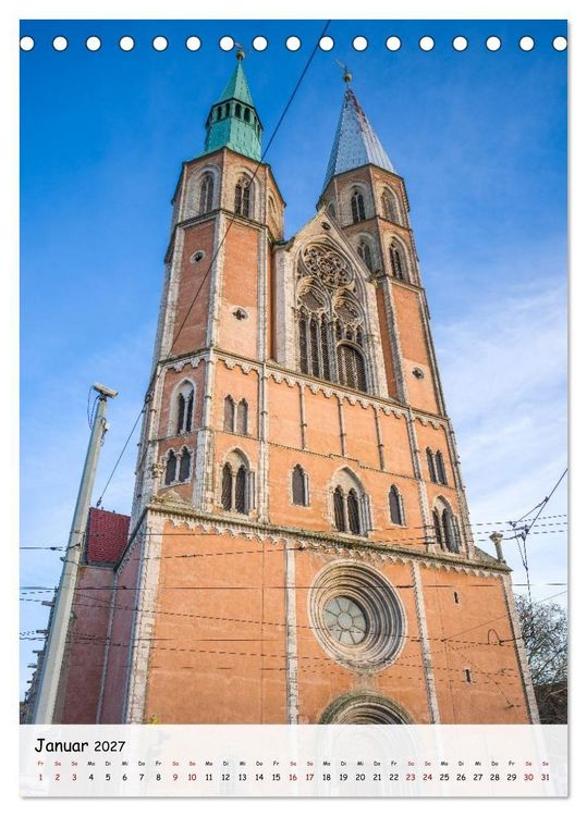 Produktbild: Braunschweig - Mittelalterliche L&ouml;wenstadt (Tischkalender 2027 DIN A5 hoch), CALVENDO Monatskalender