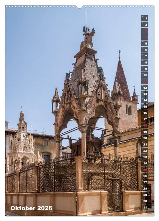Produktbild: VERONA Bildsch&ouml;ne Altstadt (Wandkalender 2026 DIN A2 hoch), CALVENDO Monatskalender