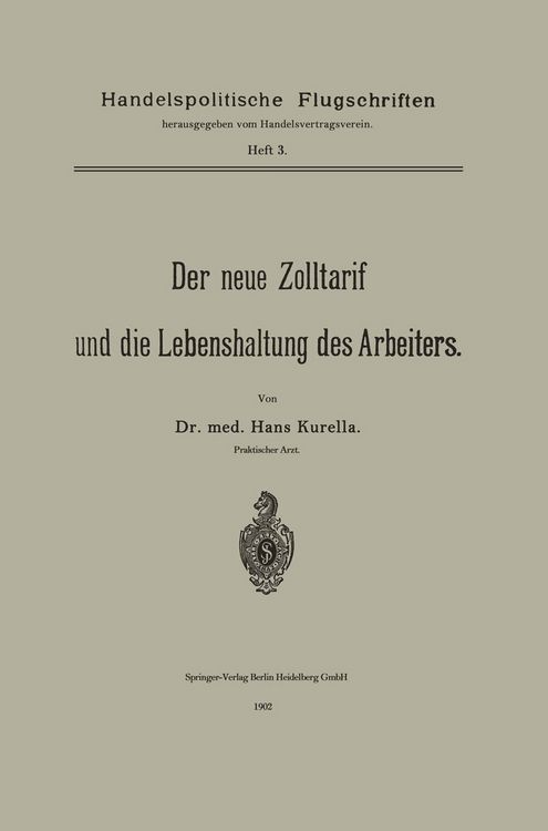 Produktbild: Der neue Zolltarif und die Lebenshaltung des Arbeiters.
