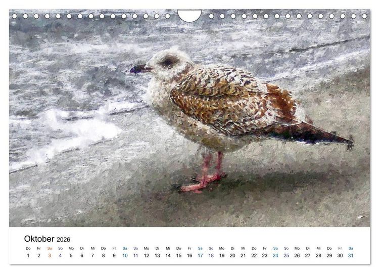 Produktbild: Landschaften auf dem Dar&szlig; in &Ouml;lfarben (Wandkalender 2026 DIN A4 quer), CALVENDO Monatskalender