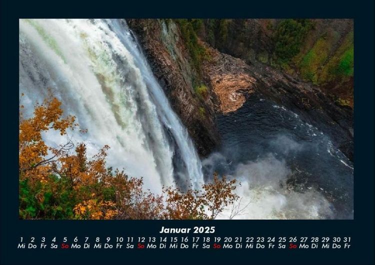 Produktbild: Wasserf&auml;lle 2025 Fotokalender DIN A4