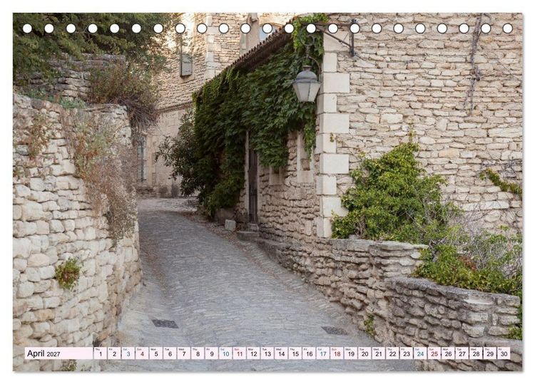 Produktbild: Provence. A journey through the villages of the French Provence (Desk Calendar 2027 DIN A5 landscape), CALVENDO 12 Month DeskCalendar