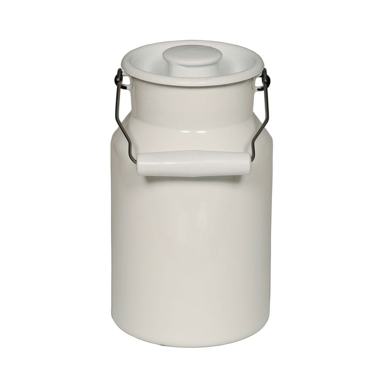 Riess Milchkanne mit Deckel PASTELL WEISS