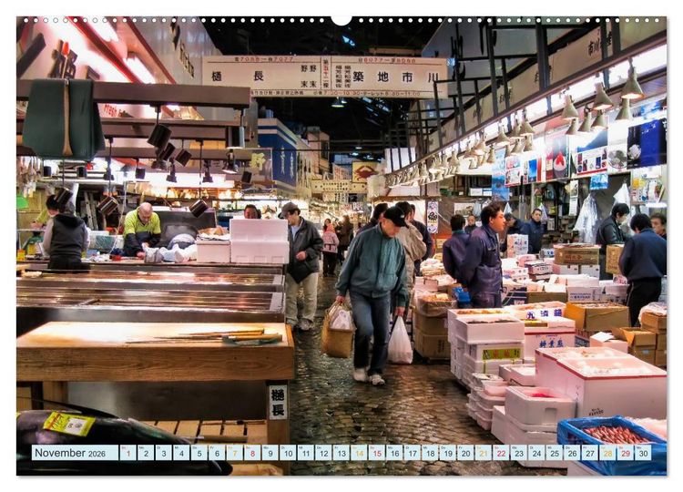 Produktbild: Tokio - Hightech und Menschenmassen (Wandkalender 2026 DIN A2 quer), CALVENDO Monatskalender
