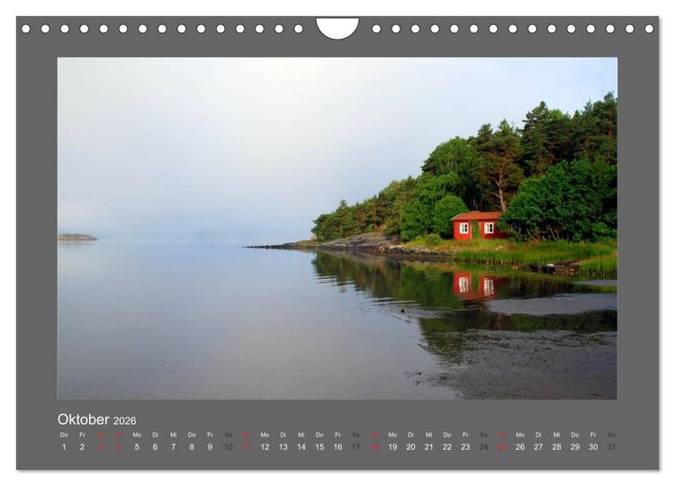 Produktbild: SKANDINAVIEN (Wandkalender 2026 DIN A4 quer), CALVENDO Monatskalender