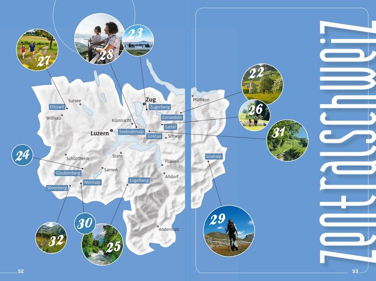 Produktbild: K&uuml;mmerly+Frey Erlebnis Schweiz Wandern Rundtouren - Wanderf&uuml;hrer