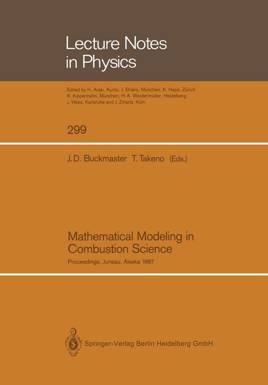 Produktbild: Mathematical Modeling in Combustion Science