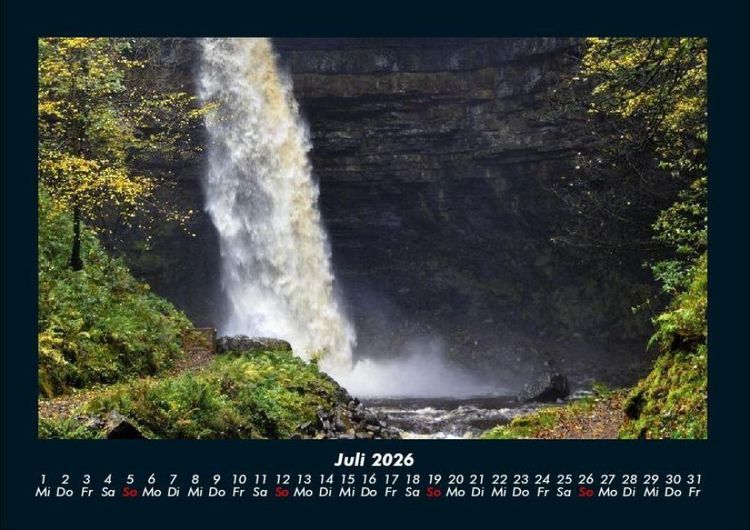 Produktbild: Wasserf&auml;lle 2026 Fotokalender DIN A4