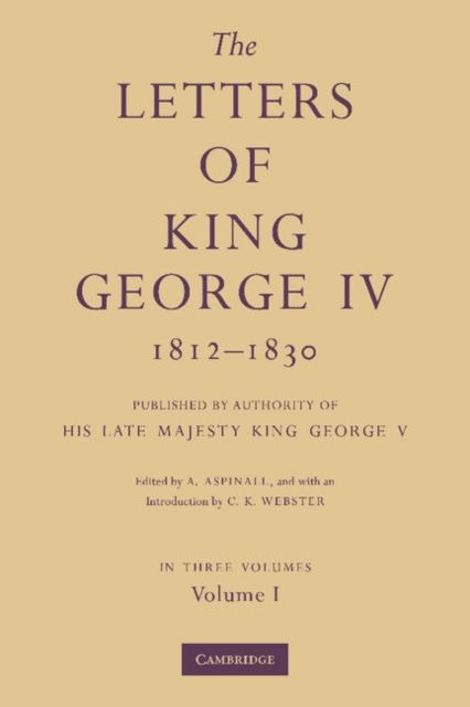 Produktbild: Letters Of King George Iv 1812