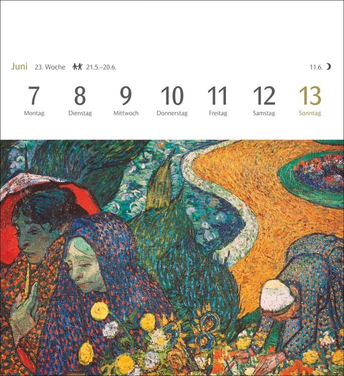 Produktbild: Malerische G&auml;rten Postkartenkalender 2027 - Kalender mit 53 Kunstpostkarten