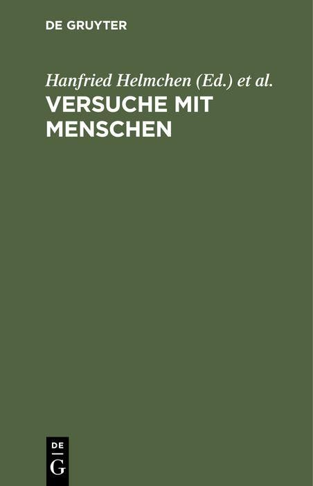 Produktbild: Versuche mit Menschen