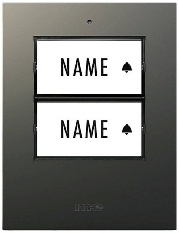 Produktbild: M-e modern-electronics 41305 Funkklingel Sender beleuchtet, mit Namensschild