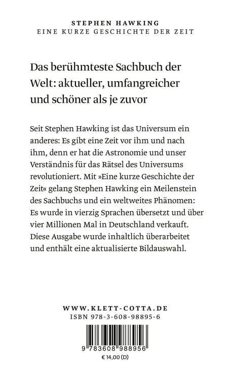 Produktbild: Eine kurze Geschichte der Zeit