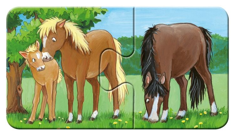 Produktbild: Puzzle Ravensburger Tierfamilien auf dem Bauernhof 9 X 2 Teile