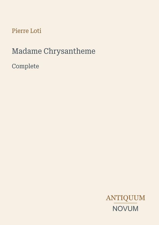 Produktbild: Madame Chrysantheme