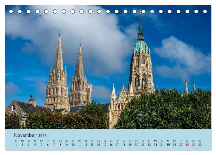Produktbild: Unterwegs in der Normandie (Tischkalender 2026 DIN A5 quer), CALVENDO Monatskalender