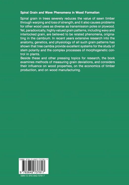 Produktbild: Spiral Grain and Wave Phenomena in Wood Formation