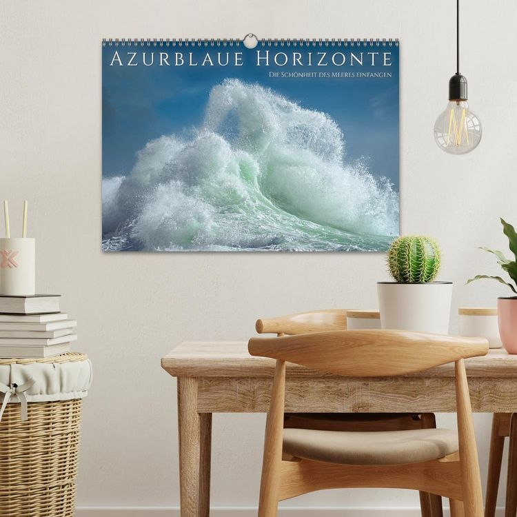 Produktbild: Azurblaue Horizonte - Die Sch&ouml;nheit des Meeres einfangen (Wandkalender 2026 DIN A3 quer), CALVENDO Monatskalender
