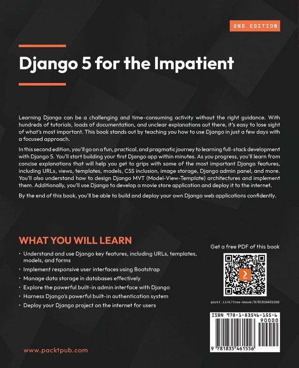 Produktbild: Django 5 for the Impatient - Second Edition