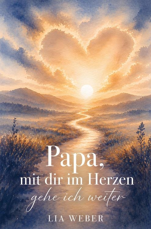 Produktbild: Papa, mit dir im Herzen gehe ich weiter - Ein Begleiter zum Erinnern, Trauern und behutsam Weitergehen