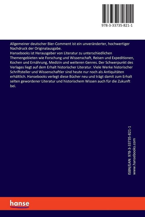 Produktbild: Allgemeiner deutscher Bier-Comment